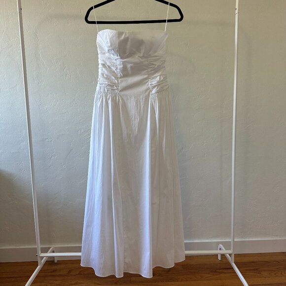Mango Strapless Midi Dress - Picture 1 of 11